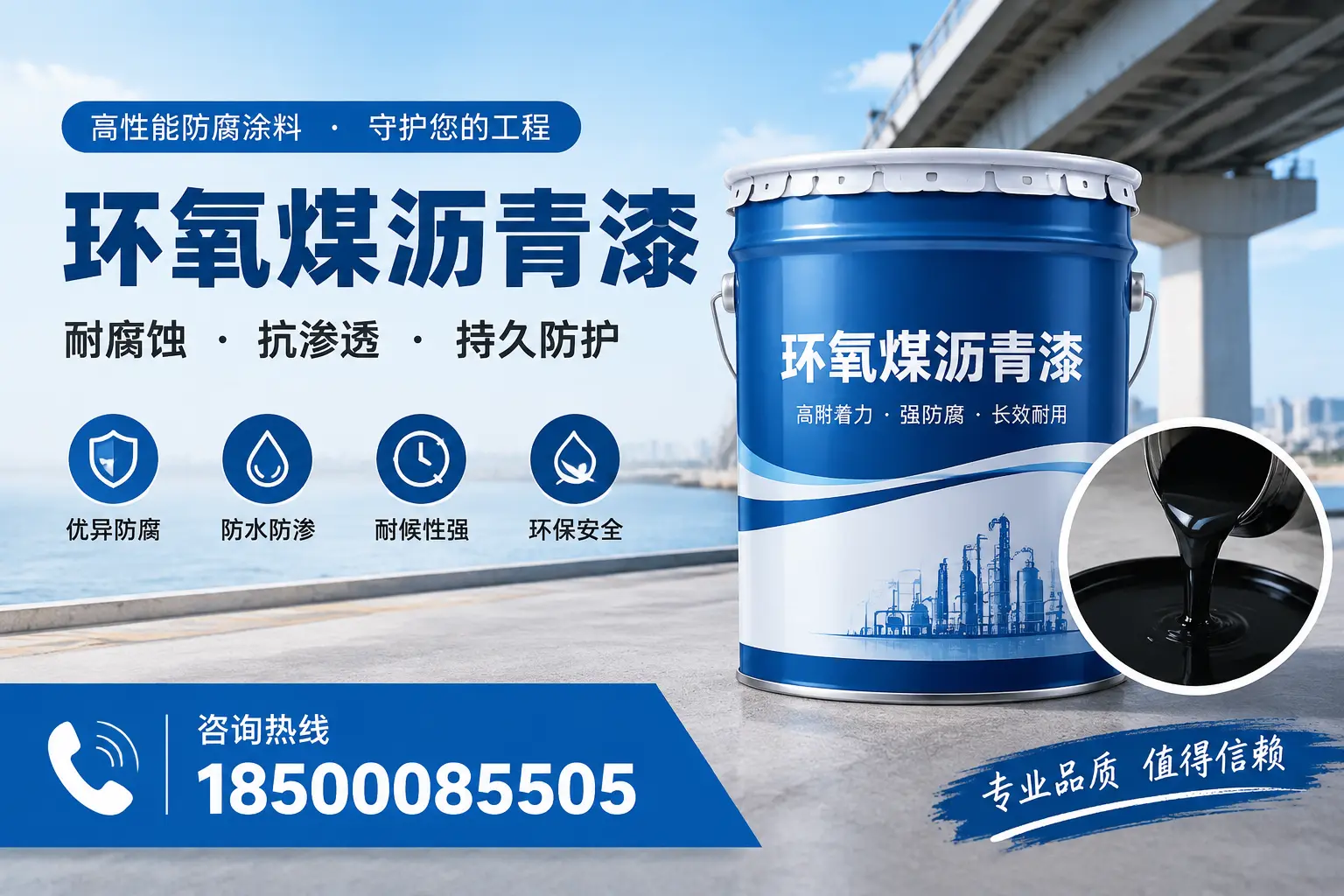 如何确保环氧煤沥青漆施工质量?张家口用户的质量控制